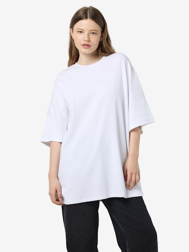 Noisy May White Mocca Boxy T-Shirt Dress