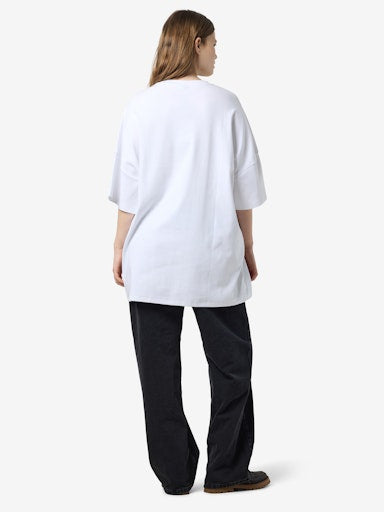 Noisy May White Mocca Boxy T-Shirt Dress
