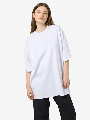 Noisy May White Mocca Boxy T-Shirt Dress