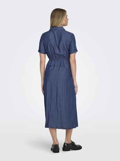 Robe Chemise Charis Bleu Foncé Only