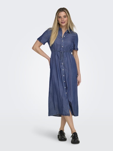 Robe Chemise Charis Bleu Foncé Only