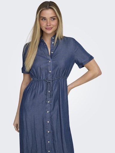 Robe Chemise Charis Bleu Foncé Only