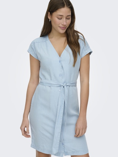 Robe Charis Courte Bleu Clair Only