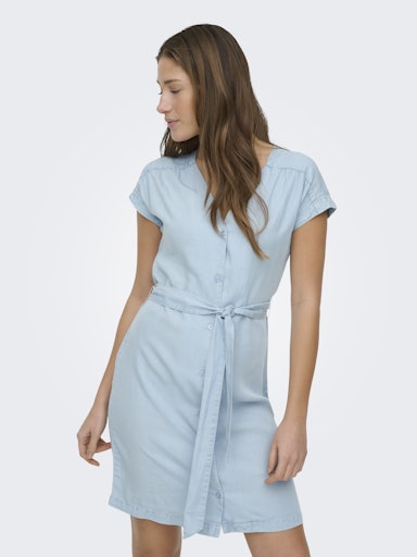 Robe Charis Courte Bleu Clair Only