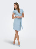 Robe Charis Courte Bleu Clair Only