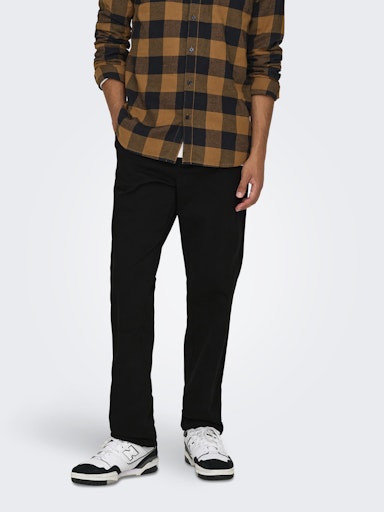 Only & Sons Nicky Black Trousers