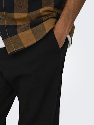 Only & Sons Nicky Black Trousers