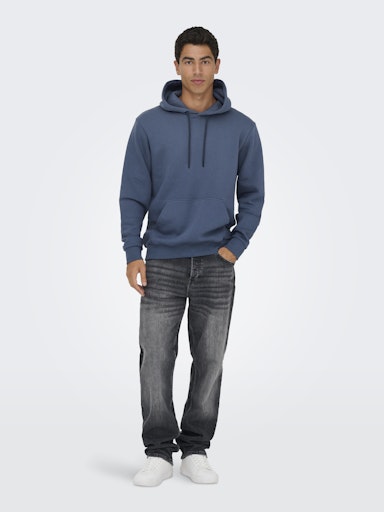 Chandail Ceres Hoodie Vintage Indigo Only & Sons