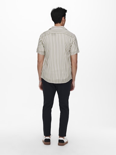 Wayne White & Beige Only & Sons Shirt