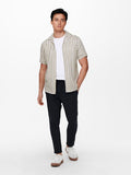 Wayne White & Beige Only & Sons Shirt