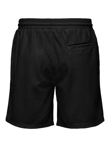 Short Tel Plizze Black Only & Sons