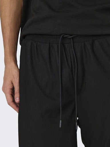 Short Tel Plizze Black Only & Sons