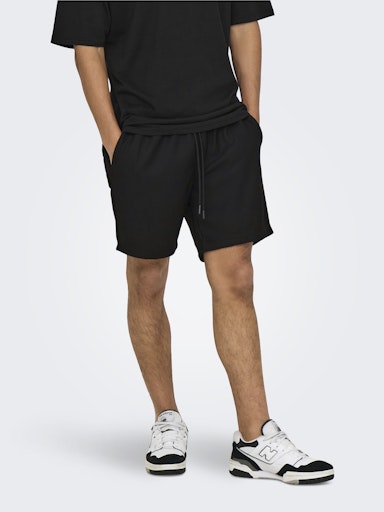 Short Tel Plizze Black Only & Sons
