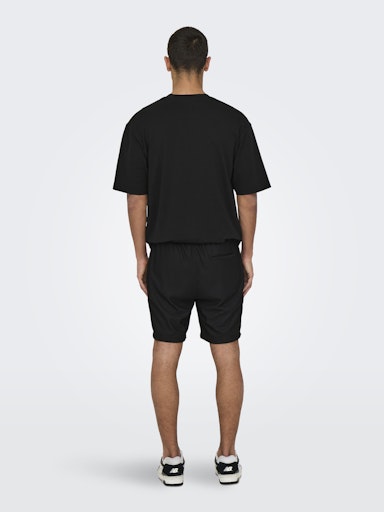 Short Tel Plizze Black Only & Sons