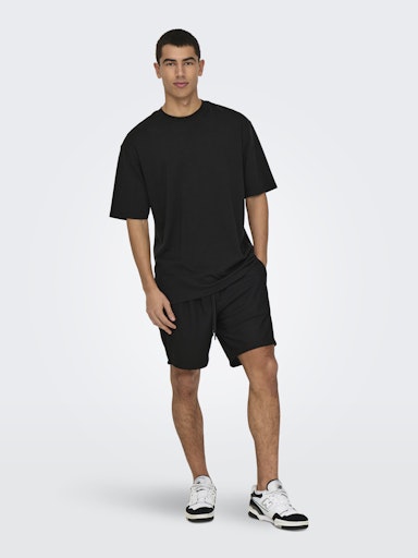 Short Tel Plizze Black Only & Sons