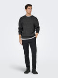 Joe Relax Black & Grey Jumper Only & Sons
