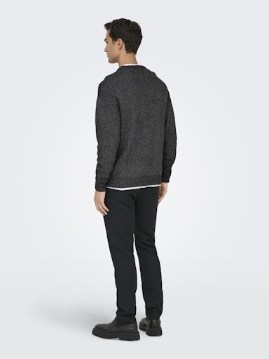 Joe Relax Black & Grey Jumper Only & Sons