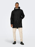 Only & Sons Luca Black Rain Coat