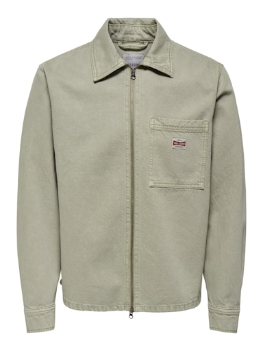 Only & Sons Ray Washed Zip Jacket