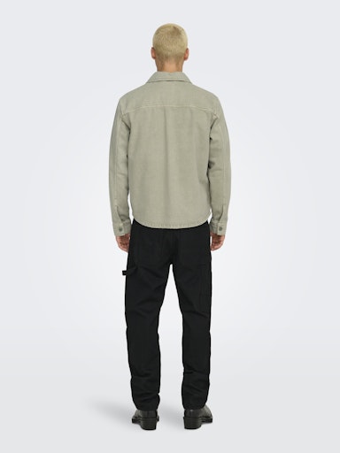 Only & Sons Ray Washed Zip Jacket
