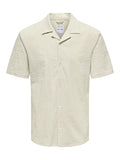 Only & Sons White & Beige Loung Shirt
