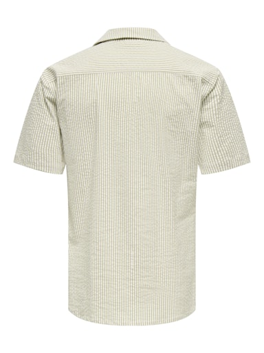 Only & Sons White & Beige Loung Shirt