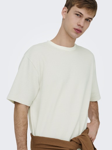 T-Shirt Kian RLX Beige Only & Sons