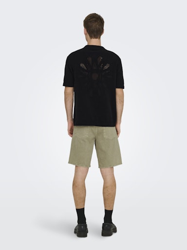 Only & Sons Black Jam Shirt