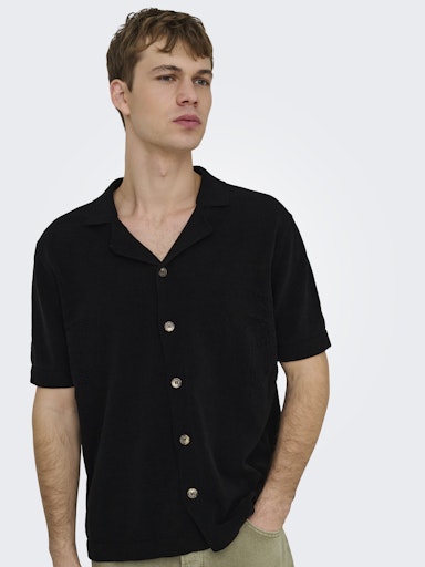 Only & Sons Black Jam Shirt