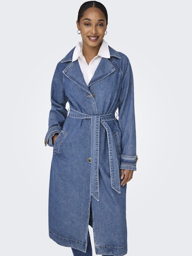 Malou Medium Blue Denim Trench Only