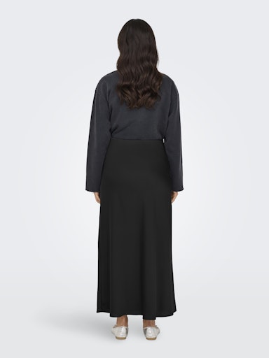 Only Chigo Black Satin Skirt