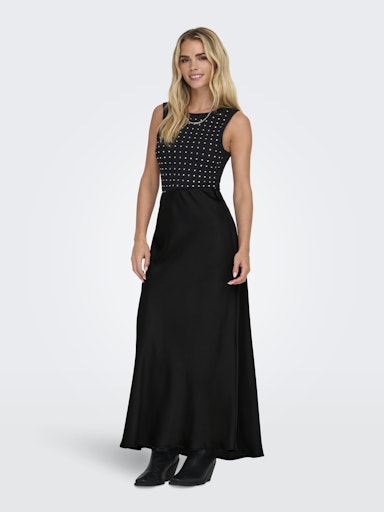 Only Chigo Black Satin Skirt