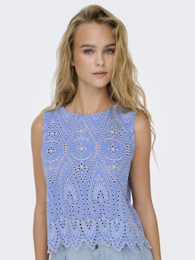 Haut Sans Manche Tulum Bleu Only