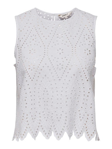 Only Tulum White Sleeveless Top