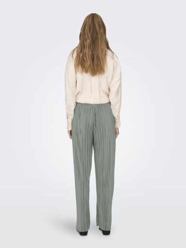 Pantalon Ravenna Plisse Vert Agave Only