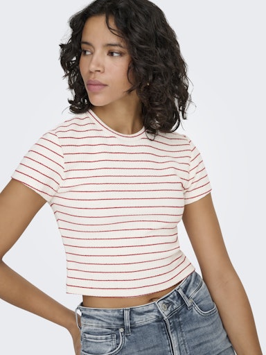 T-Shirt Anits Rayé Rouge Barbados Only