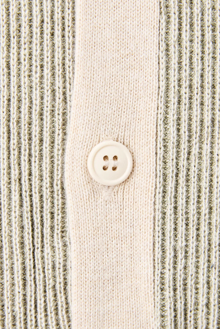 Rhythm Hi-Lo Knit Polo Beige/Green