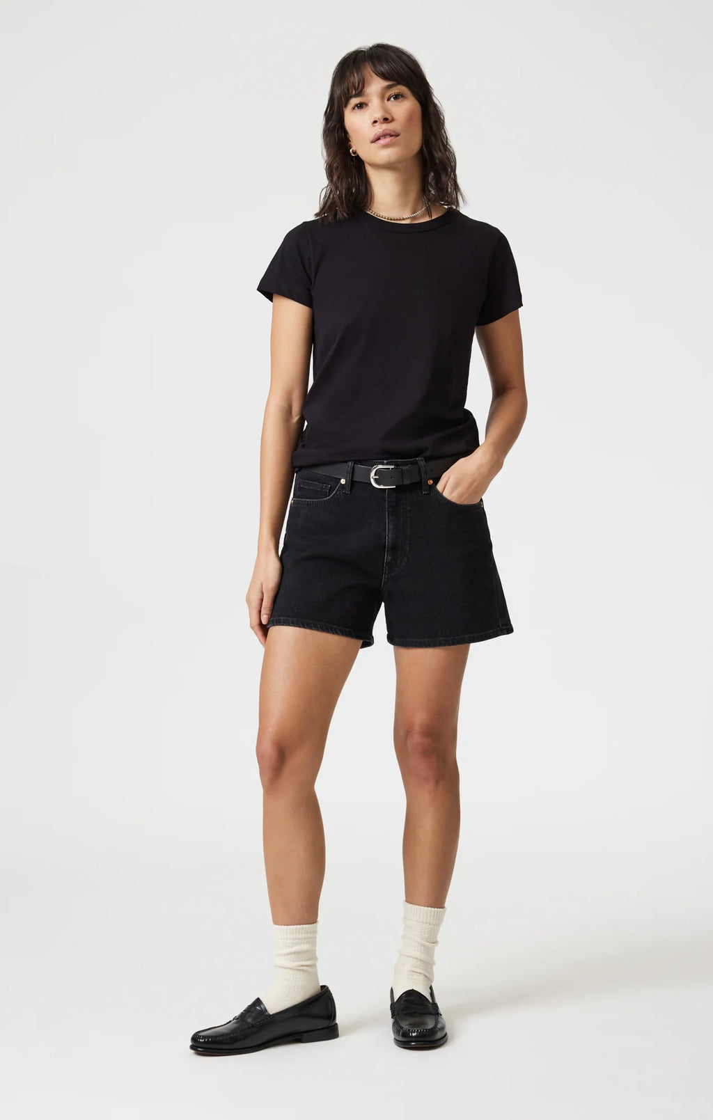 Short Heidi Dark Smoke 90'S Blue Jeans