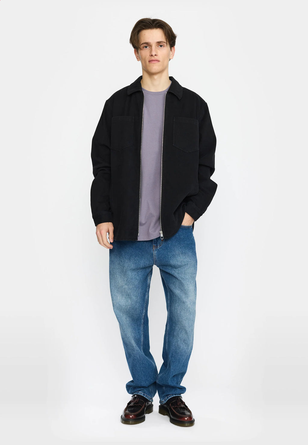 Over-Shirt 3922 Overshirt Zipper Black RVLT