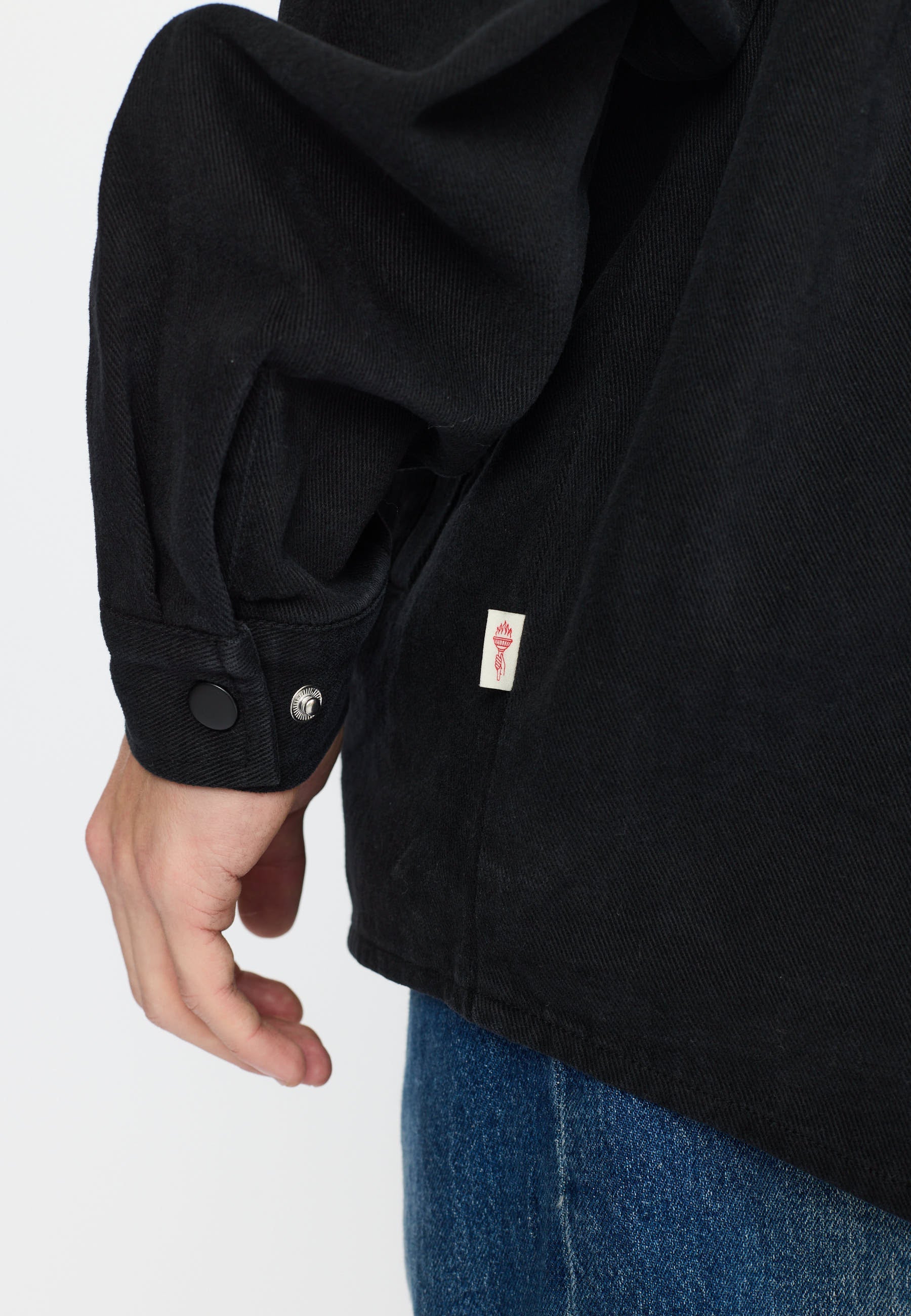 Over-Shirt 3922 Overshirt Zipper Black RVLT