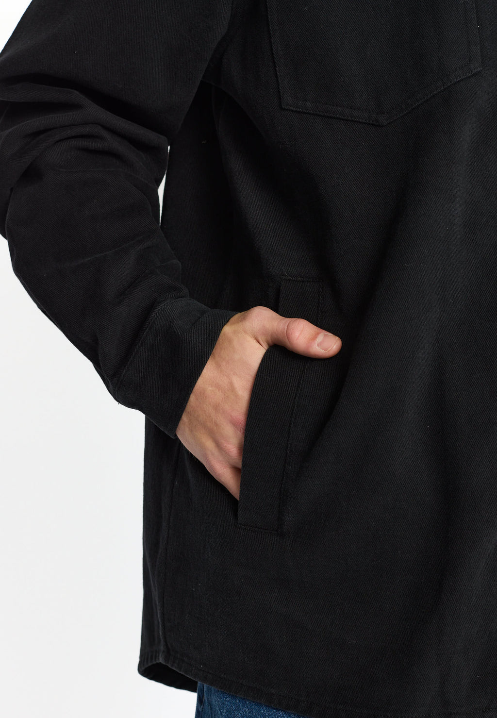 Over-Shirt 3922 Overshirt Zipper Black RVLT