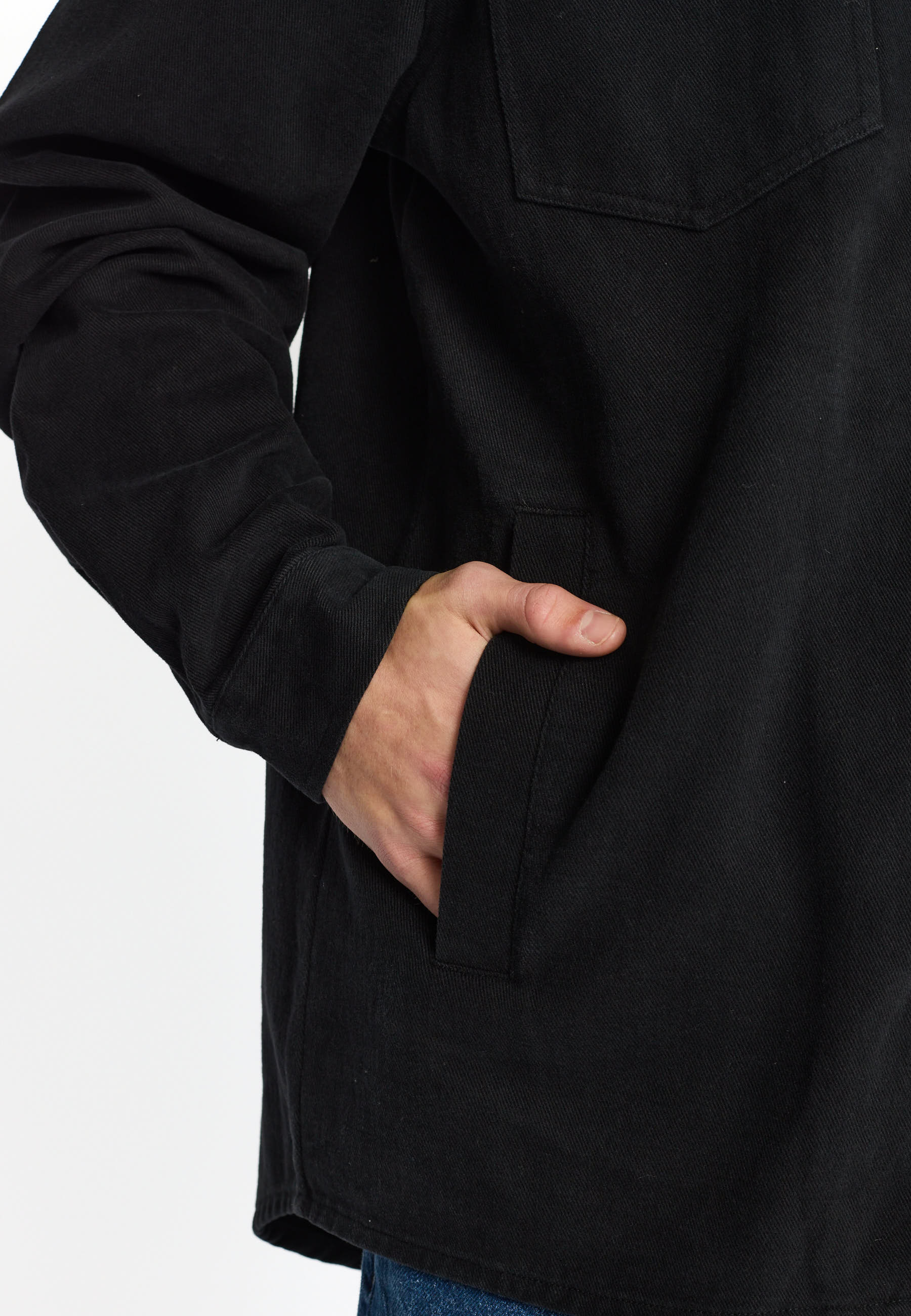 Over-Shirt 3922 Overshirt Zipper Black RVLT