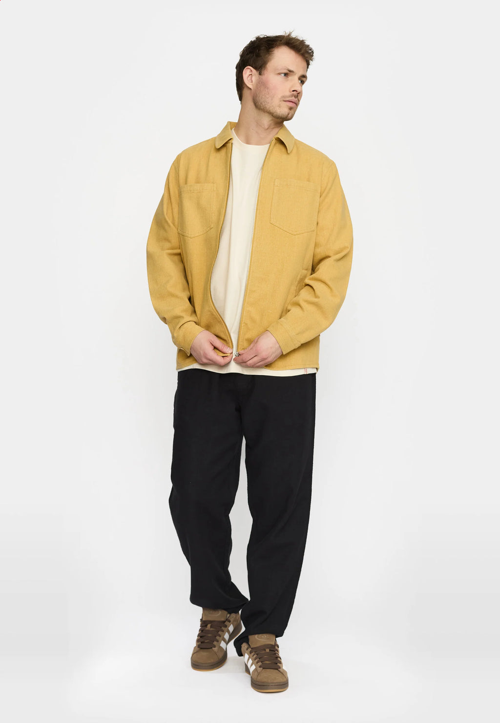 RVLT Yellow Zipper Overshirt