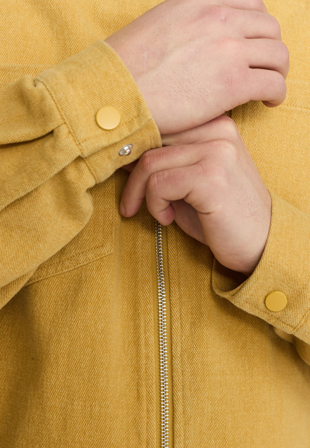 RVLT Yellow Zipper Overshirt