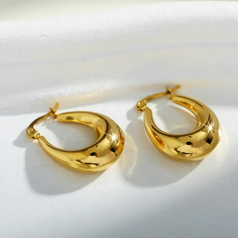 Boucles D'Oreilles Arina Chunky Or Hackney Nine