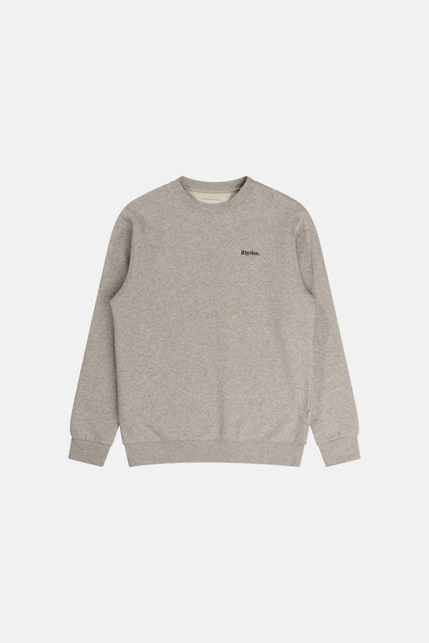 Rhythm Grey Brand Fleece Crewneck