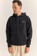 Rhythm Black Brand Fleece Hoodie