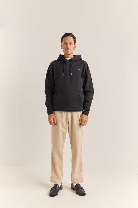 Rhythm Black Brand Fleece Hoodie