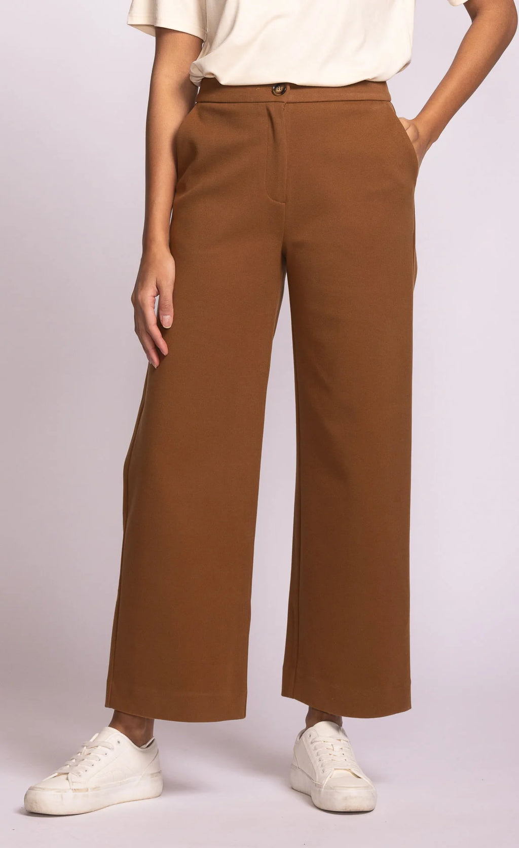 Nadia Full Caramel Pink Martini Trousers