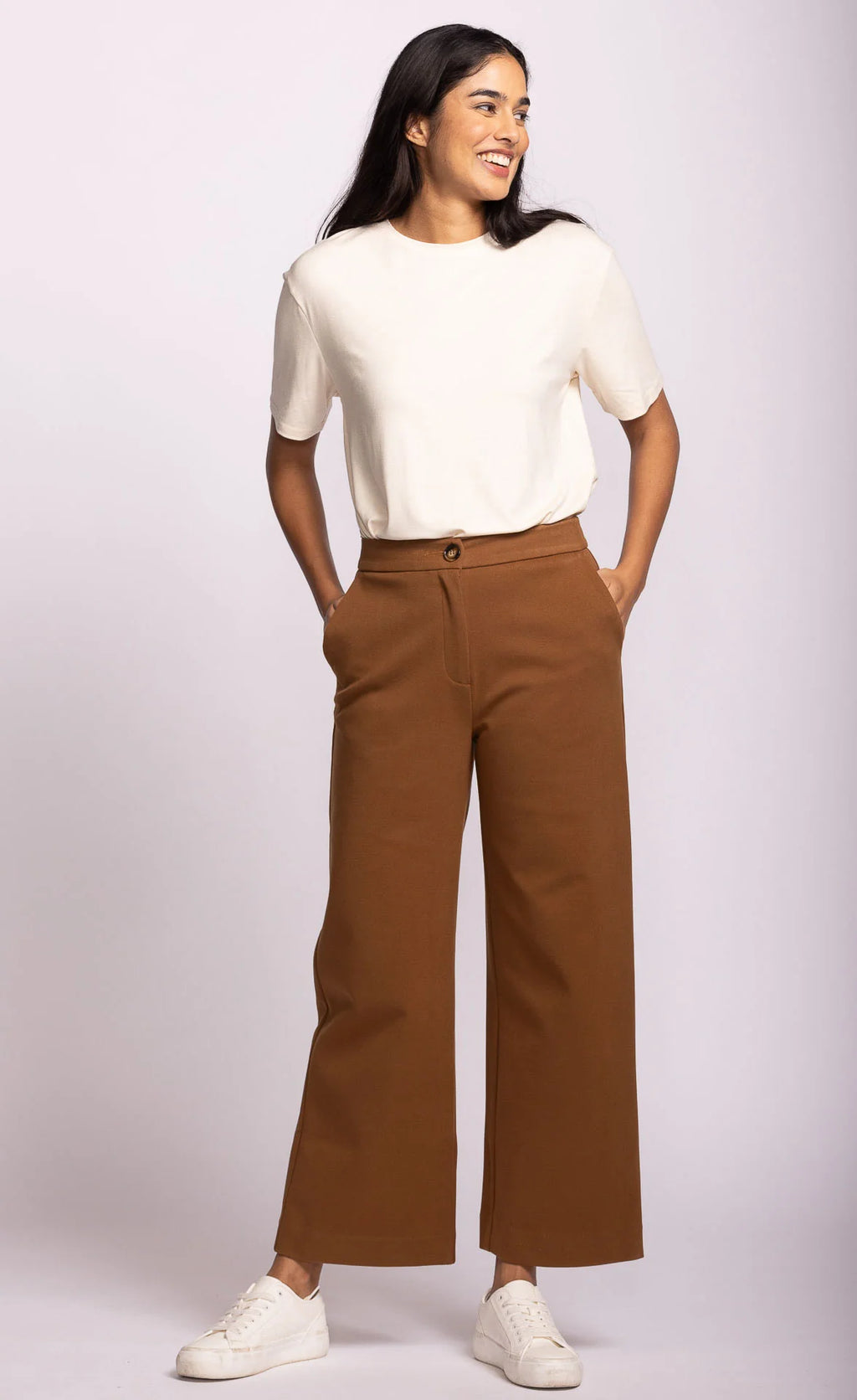 Nadia Full Caramel Pink Martini Trousers